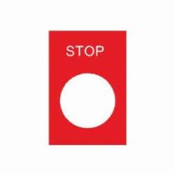 Schneider Electric ZB2BY2304 LEGEND PLATE,30mm x 40mm,Harmony,STOP,direct,labelling control units