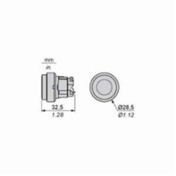 Schneider Electric ZB4BL4 PUSH BUTTON,22mm Round,Harmony,IP 65,Momentary,NEMA 1/2/3/4/4X/13,Non-Illuminated,Pushbutton Operator,Red Unmarked,Standard Button Extended,UL Listed File Number E164353 CCN NKCR - CSA Certified File Number LR44087 Class 321103 - CE Marked