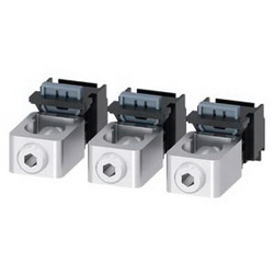 Sentron™ Wire Connector, 1-Wire 3-Poles, 14 to 1/0 AWG Conductor, For Use With: 3VA61, 3VA62 at 150/250 A Molded Case Circuit Breaker, 0.74 in Length, 0.72 in Width, Copper