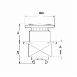SIEMENS 3SB3000-1CA21 RED PSH/PLL PBTN