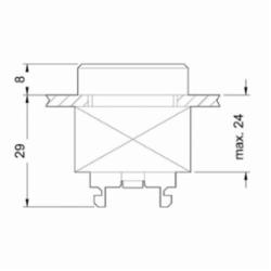 SIEMENS 3SB3001-0AA41 GRN IL FLAT PBTN