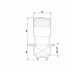 SIEMENS 3SB3500-1FA20 PUSH LCK TWST PBT