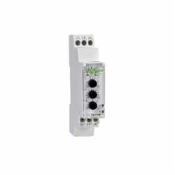 Schneider Electric RM17TE00 3 PHASE RELAY 250V 5AMP RM17,-20...50 deg.C,1 C/O,208 to 480 VAC,5 A (1 A at 24 VDC, 5 A at 24 VAC, 3 A at 250 VAC),50/60 Hz 10,AC-12 - AC-13 - AC-14 - DC-13 - AC-15 - DC-12,Asymmetry - Phase failure - Phase sequence - Overvoltage or undervoltage,Control of 3-phase supplies,Din Rail,EMC - NF - EN - IEC - GOST - GL - C-Tick - CE - RoHS - UL - CSA,IP30 (casing) conforming to IEC 60529-IP20 (terminals) conforming to IEC 60529,modular measurement and control relays,multifunction control relay
