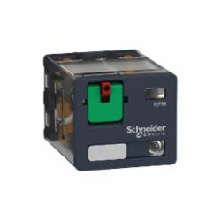 Schneider Electric RPM32F7 PLUG-IN RELAY 250V 15A RPM +OPTIONS,(NO) AC 25ms DC 25ms (NC) AC 20ms DC 20ms,-40...55 deg.C,120 VAC,1200 operating cycles/hour,15A,2770 Ohms,3 C/O,B300,Flat/Spade (Faston Type),IP 40 conforming to IEC/EN 60529,Plug-In Socket (DIN rail or Flange with adapter),Power,plug-in relay,UL Listed - CSA Certified - CE Marked - RoHS Compliant