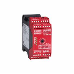 Schneider Electric XPSATE5110 Safety Relay with Timing Function, 24 V,24 V DC,35 mm symmetrical DIN rail,CSA, T?V, UL, EN/IEC 60204-1, EN/IEC 60947-5-1, EN/ISO 13850,IP20 conforming to EN/IEC 60529(terminals), IP40 conforming to EN/IEC 60529(enclosure),Preventa,Preventa Safety automation,emergency stop button with 2 NC contacts,for emergency stop and switch monitoring,Preventa safety module,captive screw clamp terminals,relay instantaneous opening 2 NO, relay time delay opening 3 NO