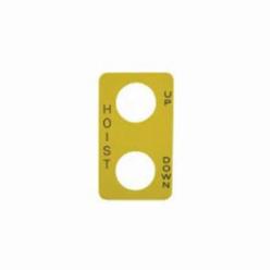 Square D 9001SKN201 PENDANT STATION LEGEND PLATE 30MM SKYP,30mm SKYP pendant station,HOIST UP/DOWN,Harmony,Plastic,Yellow (background), Black (marking)