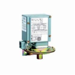 Square D 9012GAW1 PRESSURE SWITCH 480VAC 10AMP G +OPTIONS,-10...185 F,0.2...10 psi,0.25 inch 18 NPTF conforming to UL 508,0.5 inch NPT conduit entrance,10 psi,120 operating cycles per minute (max),Adjustable Differential,NEMA 4/4X/13,Pressure Switch,SPDT (isolated),Single Stage,UL, CSA, IEC, CE-marked,Water tight, Dust tight, Oil tight and Corrosion Resistant (Indoor/Outdoor),air-hydraulic oil (-40...250 deg.F)-non-corrosive liquids-non-corrosive gas