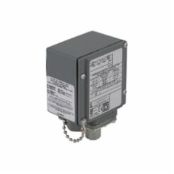Square D 9012GAW25 PRESSURE SWITCH 480VAC 10AMP G +OPTIONS,-10...185 F,0.25 inch 18 NPTF conforming to UL 508,0.5 inch NPT conduit entrance,120 operating cycles per minute (max),150 psi,3...150 psi,Adjustable Differential,DPDT (isolated),NEMA 4/4X/13,Pressure Switch,Single Stage,UL, CSA, IEC, CE-marked,Water tight, Dust tight, Oil tight and Corrosion Resistant (Indoor/Outdoor),air-non-corrosive gas-non-corrosive liquids-hydraulic oil (-40...250 deg.F)
