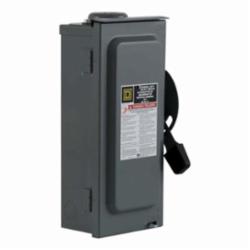 Square D D222NRB SWITCH FUSIBLE GD 240V 60A 2P NEMA3R,240 Vac,60 A,Galvannealed Steel,Lugs,NEMA 3R,Rainproof and Sleet/Ice proof (Indoor/Outdoor),Single Throw,Single Throw Safety Switch,UL Listed File E2875,general duty,general duty,surface