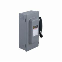 Square D D222N SWITCH FUSIBLE GD 240V 60A 2P NEMA1,240 Vac,60 A,General Purpose (Indoor),Lugs,NEMA 1,Single Throw,Single Throw Safety Switch,UL Listed File E2875,general duty,general duty,surface