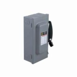 Square D D223N SWITCH FUSIBLE GD 240V 100A 2P NEMA1,100 A,240 Vac,General Purpose (Indoor),Lugs,NEMA 1,Single Throw,Single Throw Safety Switch,UL Listed File E2875,general duty,general duty,surface