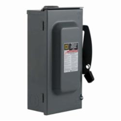 Square D D323NRB SWITCH FUSIBLE GD 240V 100A 3P NEMA3R,100 A,240 Vac,Galvannealed Steel,Lugs,NEMA 3R,Rainproof and Sleet/Ice proof (Indoor/Outdoor),Single Throw,Single Throw Safety Switch,UL Listed File E2875,general duty,general duty,surface
