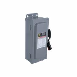 Square D H221AWK SW FUSIBLE HD 240V 30A 2P POLE NEMA12 3R,250 V DC-240 V AC,30 A,Galvannealed Steel,Lugs,NEMA 3R/12,Rainproof, Sleet/Ice proof and Dust tight (Indoor/Outdoor),Single Throw,Single Throw Safety Switch,UL Listed,heavy duty,heavy duty,surface
