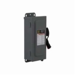 Square D H361AWK SWITCH FUSIBLE HD 600V 30A 3P NEMA12,30 A,600 V AC/DC,Galvannealed Steel,Lugs,NEMA 3R/12,Rainproof, Sleet/Ice proof and Dust tight (Indoor/Outdoor),Single Throw,Single Throw Safety Switch,UL Listed,heavy duty,heavy duty,surface