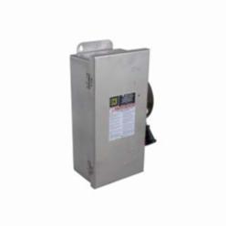 Square D H361DS SWITCH FUSIBLE HD 30A 3P STAINLESS,30 A,304 Stainless Steel,600 V AC/DC,Lugs,NEMA 3/3R4/4X/12,Rainproof, Dust tight and Corrosion Resistant (Indoor/Outdoor),Single Throw,Single Throw Safety Switch,UL Listed,heavy duty,heavy duty,surface