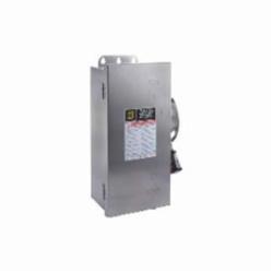 Square D H362DS SWITCH FUSIBLE HD 60A 3P STAINLESS,304 Stainless Steel,60 A,600 V AC/DC,Lugs,NEMA 3/3R4/4X/12,Rainproof, Dust tight and Corrosion Resistant (Indoor/Outdoor),Single Throw,Single Throw Safety Switch,UL Listed,heavy duty,heavy duty,surface