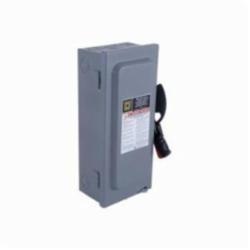 Square D HU361 SWITCH NOT FUSIBLE HD 600V 30A 3P NEMA1,30A,600V,General Purpose (Indoor),Lugs,NEMA 1,Non-Fusible,Single Throw Safety Switch,Steel,UL Listed,heavy duty,surface