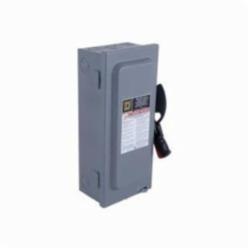 Square D HU362 SWITCH NOT FUSIBLE HD 600V 60A 3P NEMA1,600V,60A,General Purpose (Indoor),Lugs,NEMA 1,Non-Fusible,Single Throw Safety Switch,Steel,UL Listed,heavy duty,surface