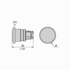 Schneider Electric ZB4BC5 MUSHROOM PB,22mm Round,Harmony,IP 65,Momentary,Mushroom Button 40mm,NEMA 1/2/3/4/4X/13,Non-Illuminated,Pushbutton Operator,UL Listed File Number E164353 CCN NKCR - CSA Certified File Number LR44087 Class 321103 - CE Marked,Yellow Unmarked