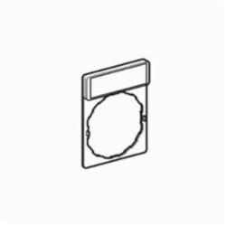 Schneider Electric ZBY2323 STD LEGEND HOLDER MARKED RESET(RED BACKGROUND,-25 to +70 Degrees C,22mm Round,Harmony,IP65,IP65,Pushbutton Legend Holder,Red White RESET
