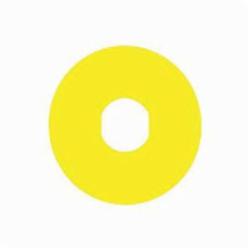 Schneider Electric ZBY9101 LEGEND PLATE,-25 to +70 Degrees C,EN/IEC 60204-1 and EN/ISO 138502006,Harmony,IP65,IP65,Pushbutton Circular Legend,Yellow Unmarked