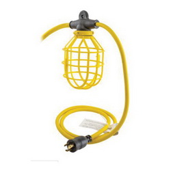 HUBW HBL143SJ100PS 14/3 100' SJTW LIGHT STR W/ PL GUARD