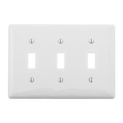 HUBW NP3W 3G WHITE SW WALLPLATE
